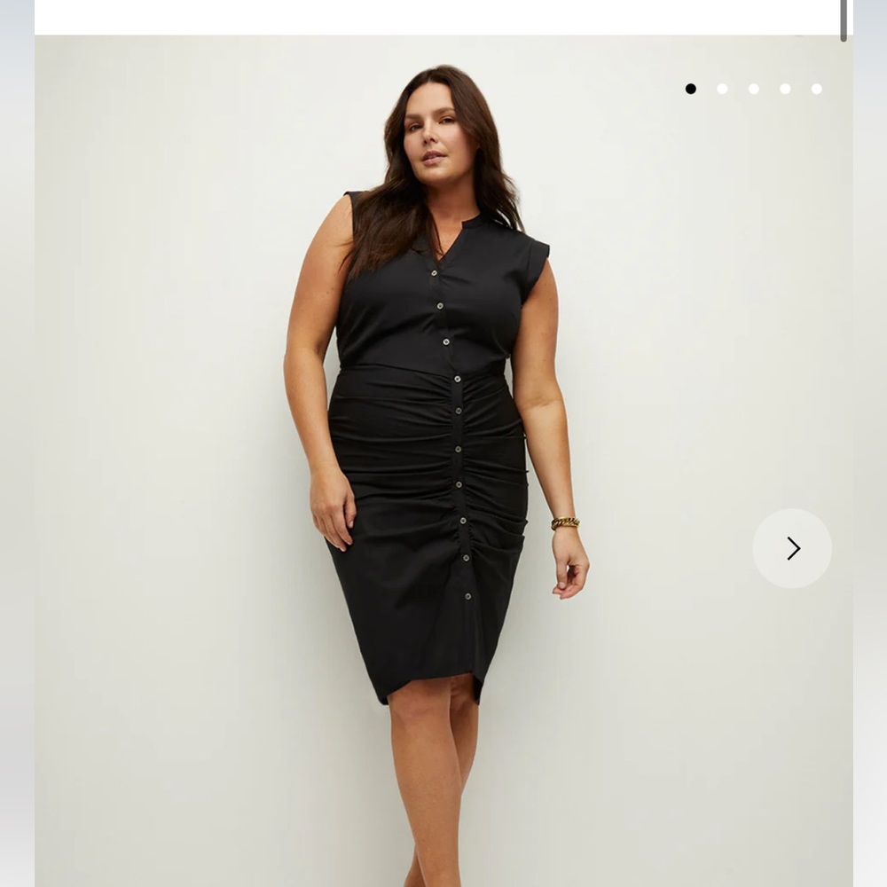 Veronica Beard Ruched Shirt Dress